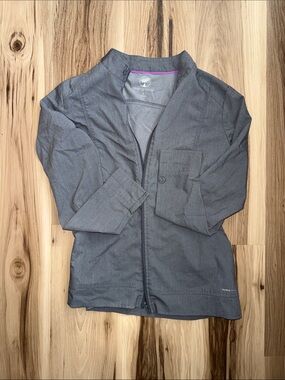 healing hands gray scrub jacket